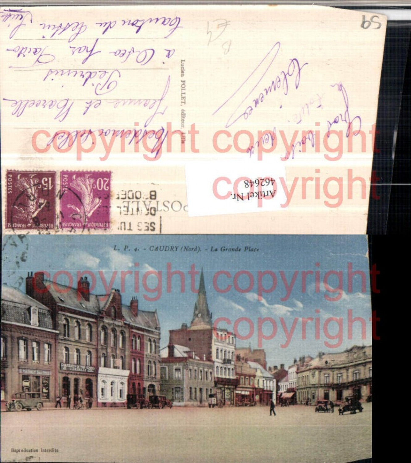 462648,Nord-Pas-de-Calais Nord Caudry Grande Place Platz