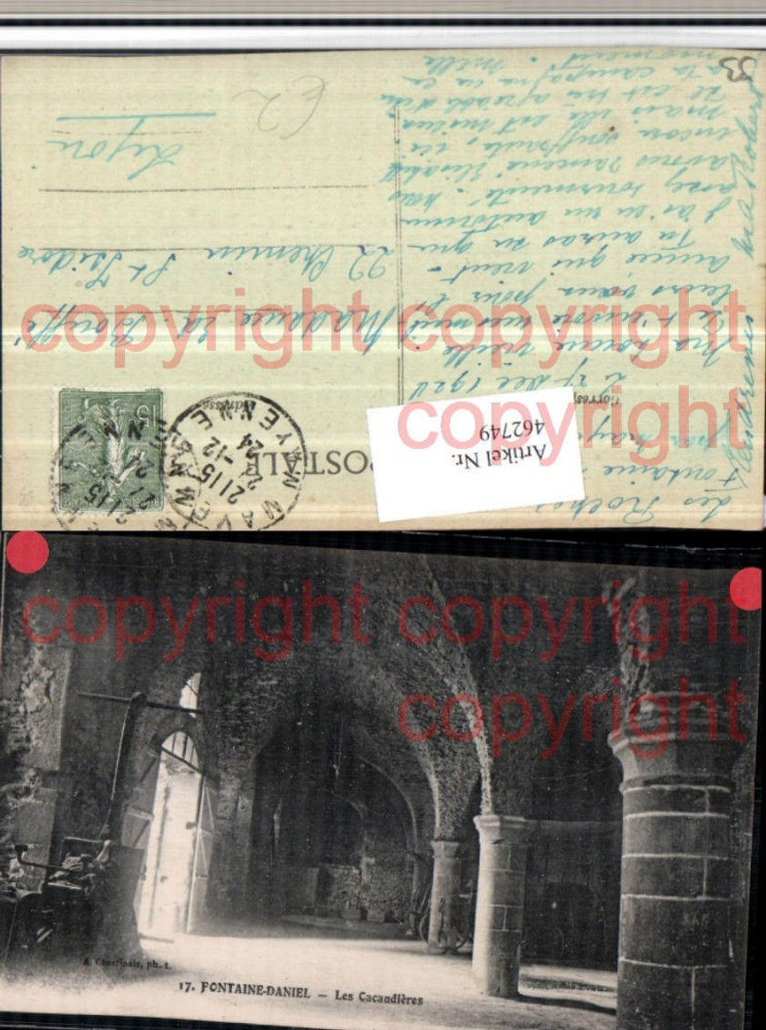 462749,Pays de la Loire Mayenne Fontaine-Daniel Cacandieres Innenansicht
