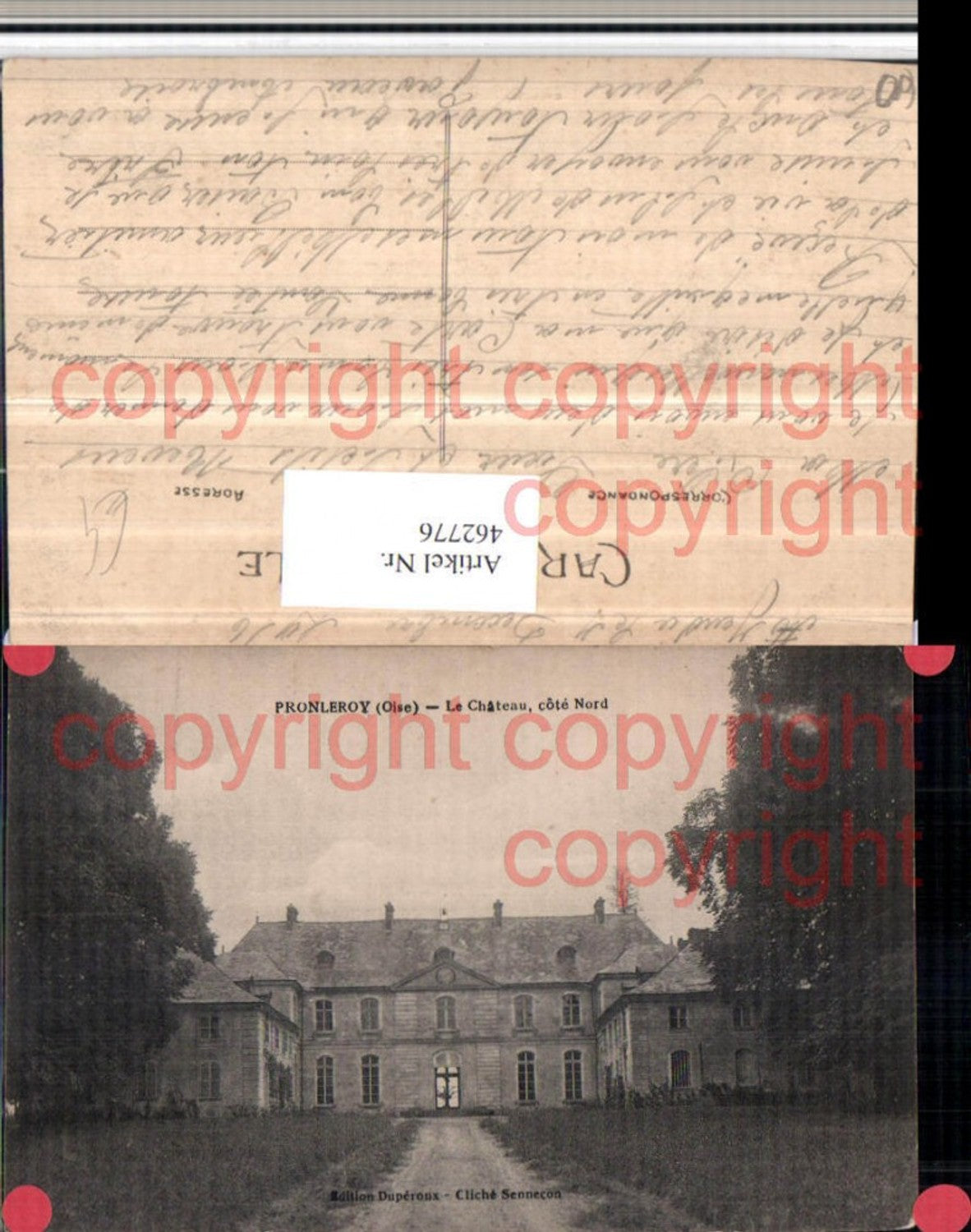 462776,Picardie Oise Pronleroy Le Chateau Schloss