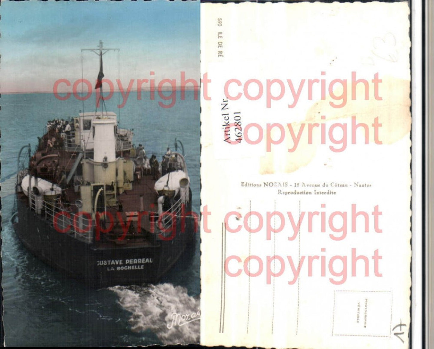 462801,Poitou-Charentes Charente-Maritime La Rochelle Gustave Perreal Dampfer Boot
