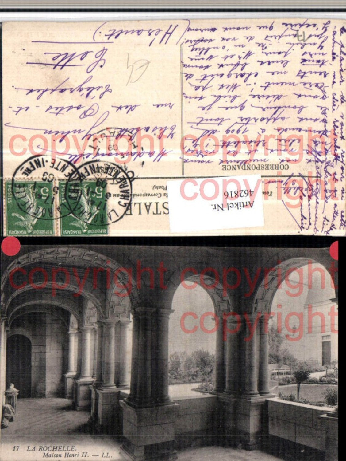 462816,Poitou-Charentes Charente-Maritime La Rochelle Maison Henri II Arkaden