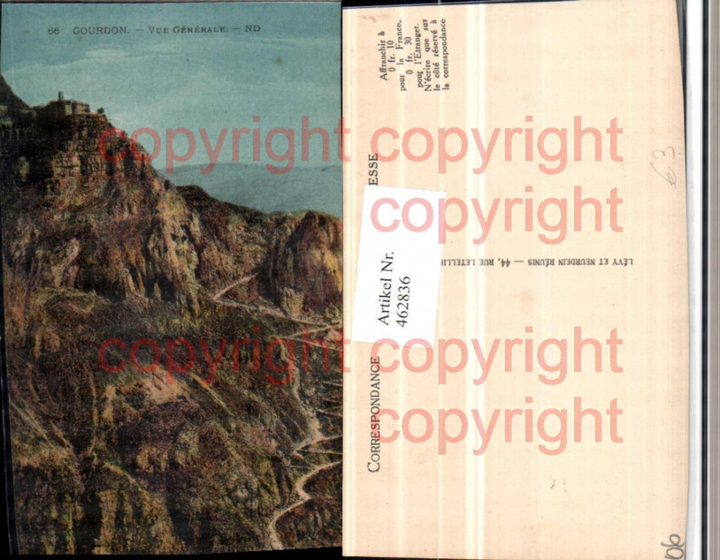 462836,Provence-Alpes-Cote-Azur Alpes-Maritimes Gourdon Vue Generale Straße