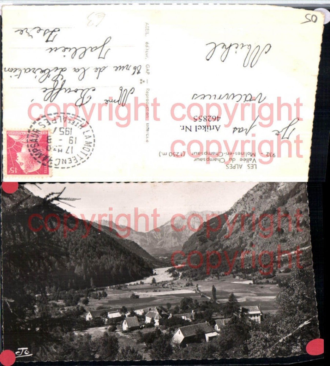 462855,Provence-Alpes-Cote-Azur Hautes-Alpes Molines-en-Champsaur Bergkulisse