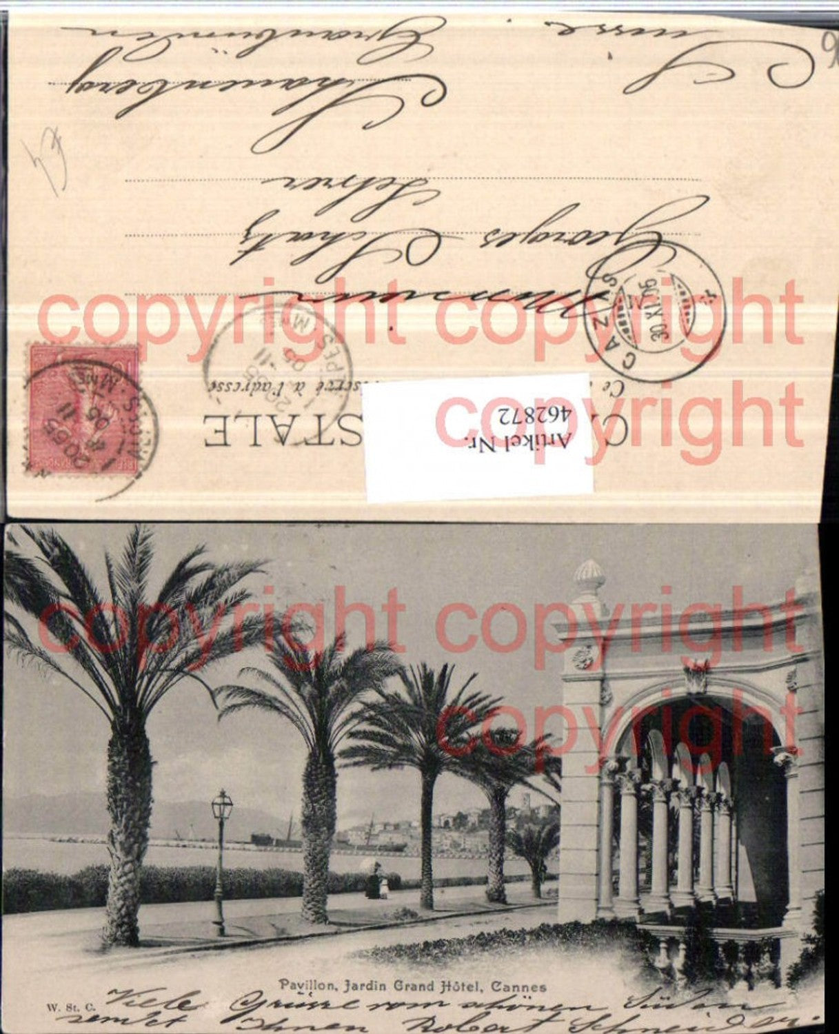 462872,Provence-Alpes-Cote-Azur Alpes-Maritimes Cannes Pavillon Jardin Grand Hotel Palmen