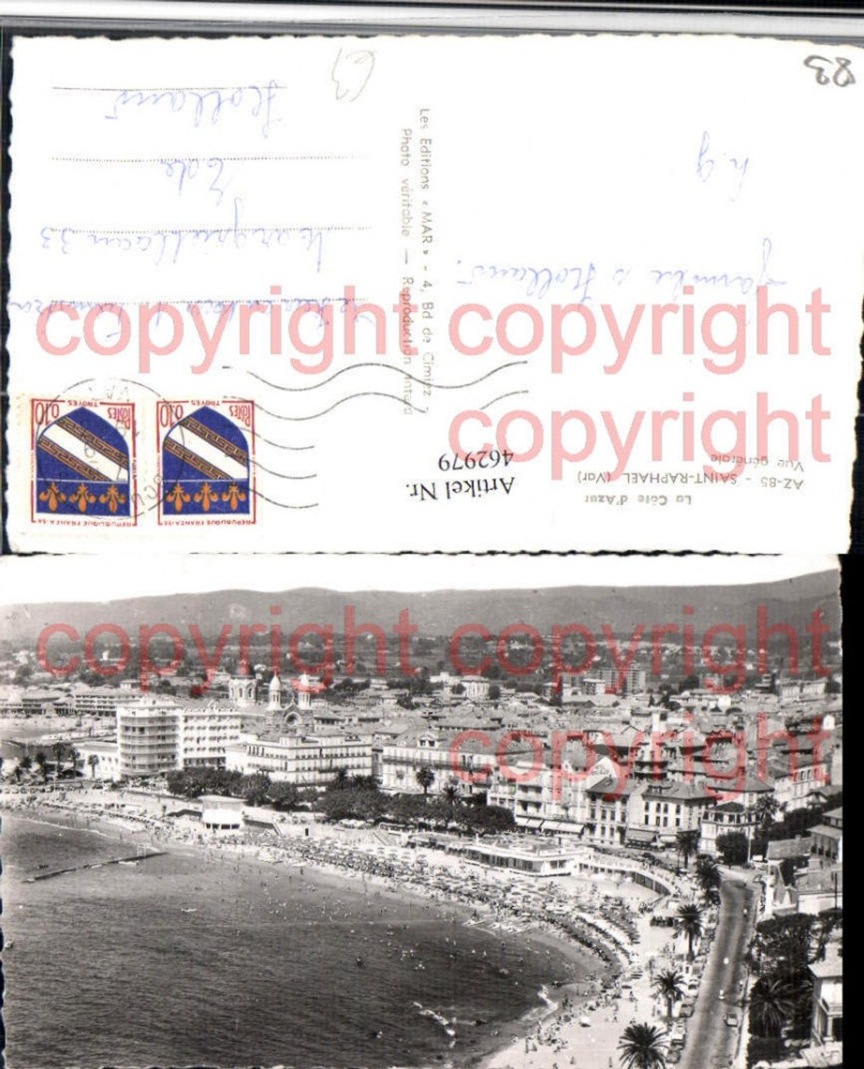 462979,Provence-Alpes-Cote-Azur Var Saint-Raphael Vue generale Totale Strand