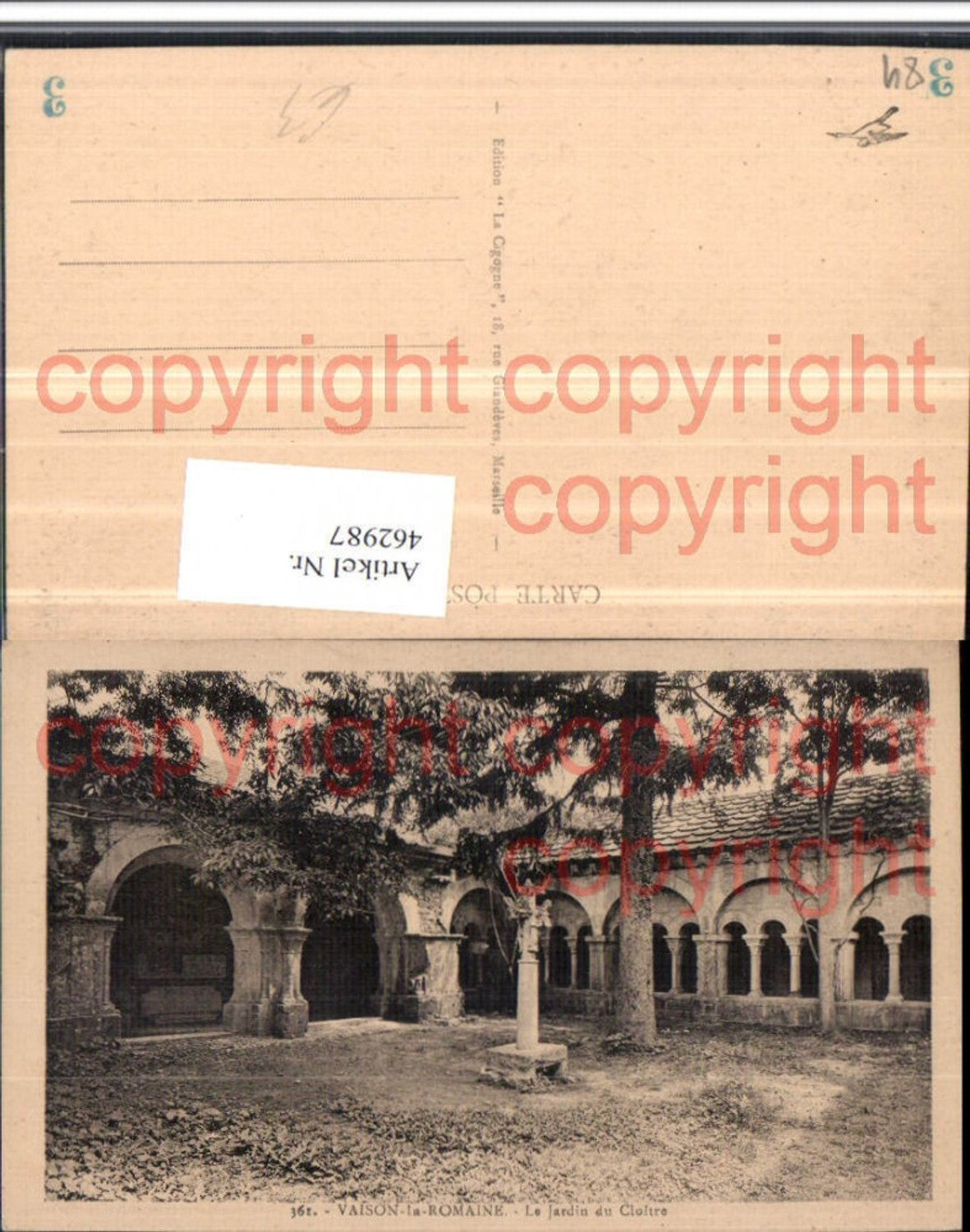 462987,Provence-Alpes-Cote-Azur Vaucluse Vaison-la-Romaine Cloitre Kloster Arkaden