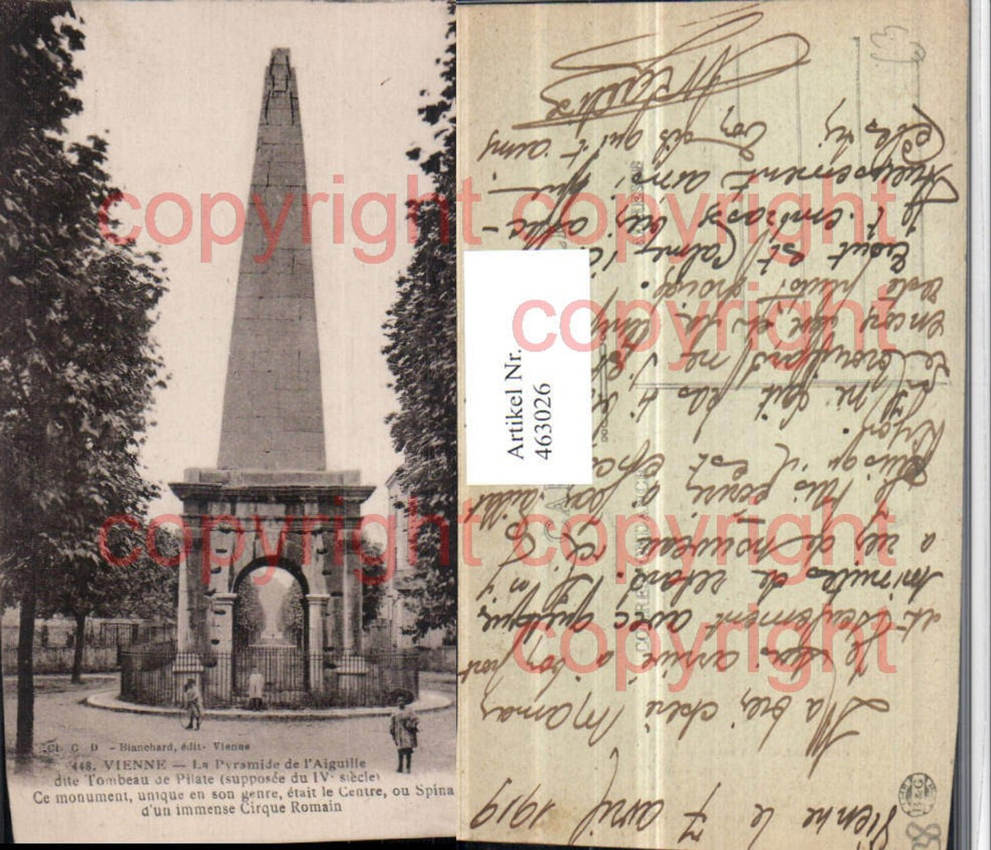 463026,Rhone-Alpes Isere Vienne Pyramide de Aiguille dite Tombeau Pilate