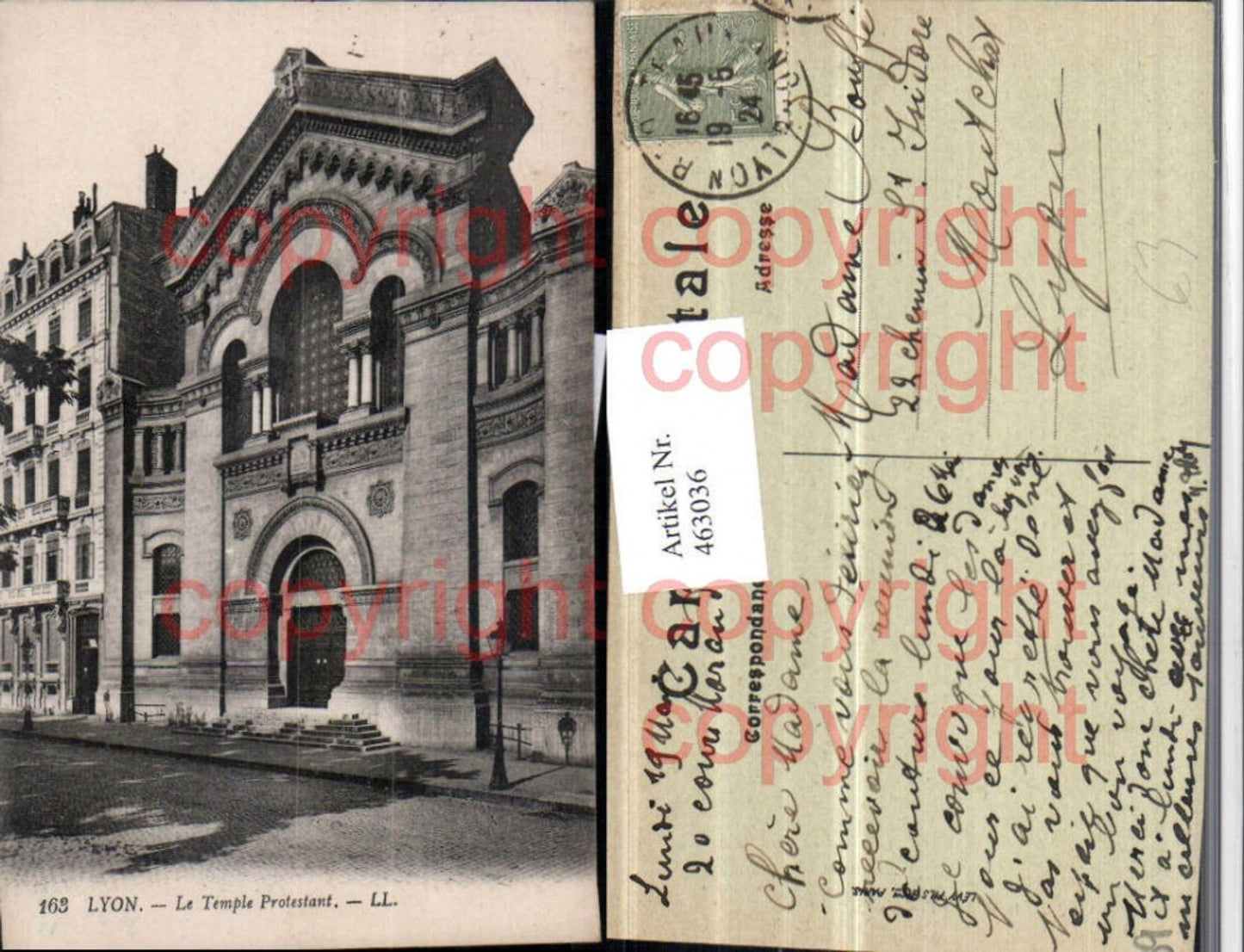 463036,Rhone-Alpes Rhone Lyon Temple Protestant Kirche