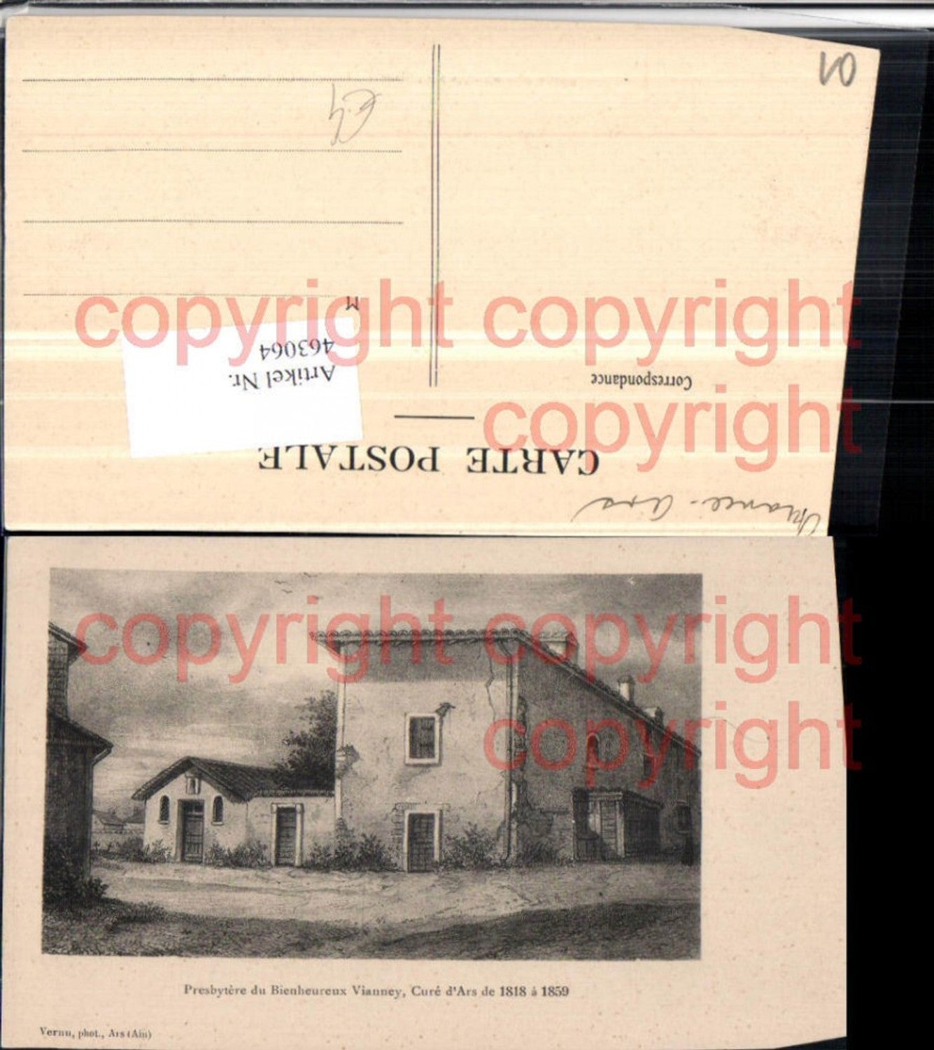 463064,Künstler AK Rhone-Alpes Ain Ars Presbytere du Bienheureux Vianney