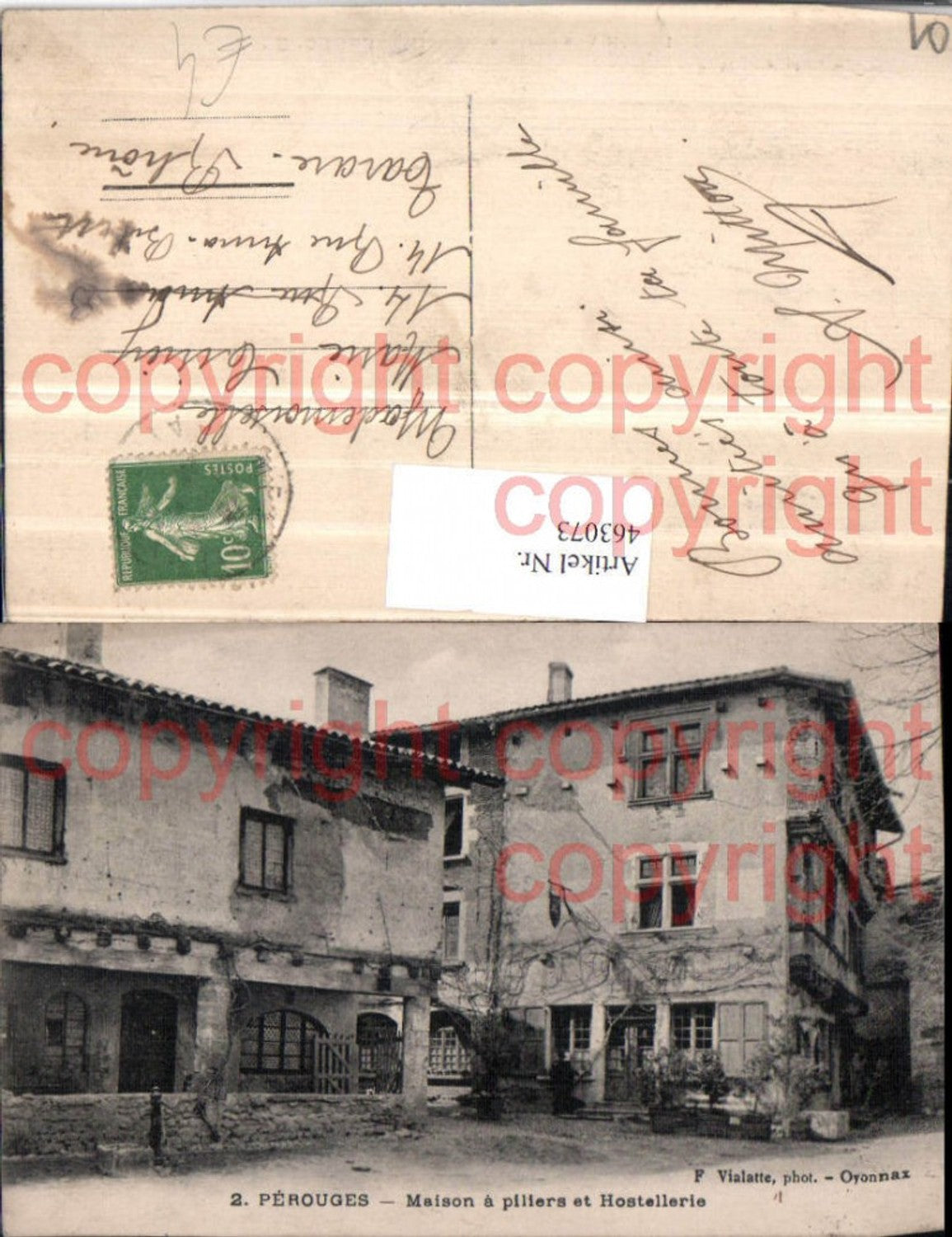 463073,Rhone-Alpes Ain Perouges Maison piliers et Hostellerie Haus