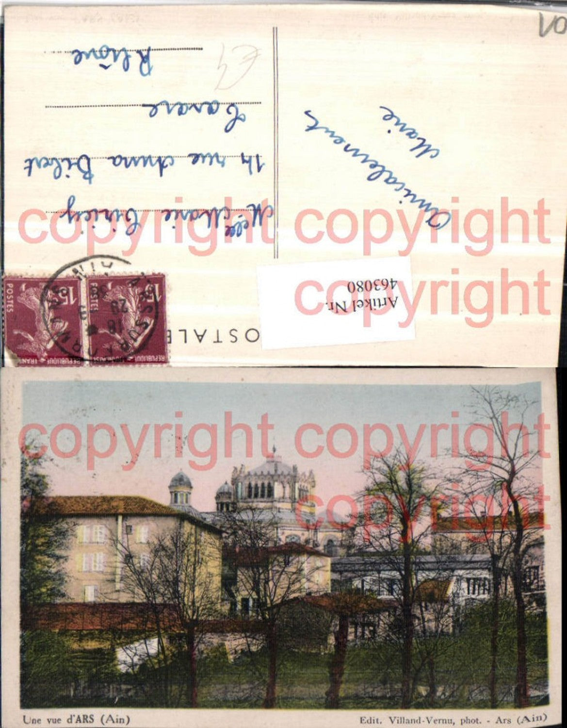 463080,Rhone-Alpes Ain Ars Teilansicht Kirche