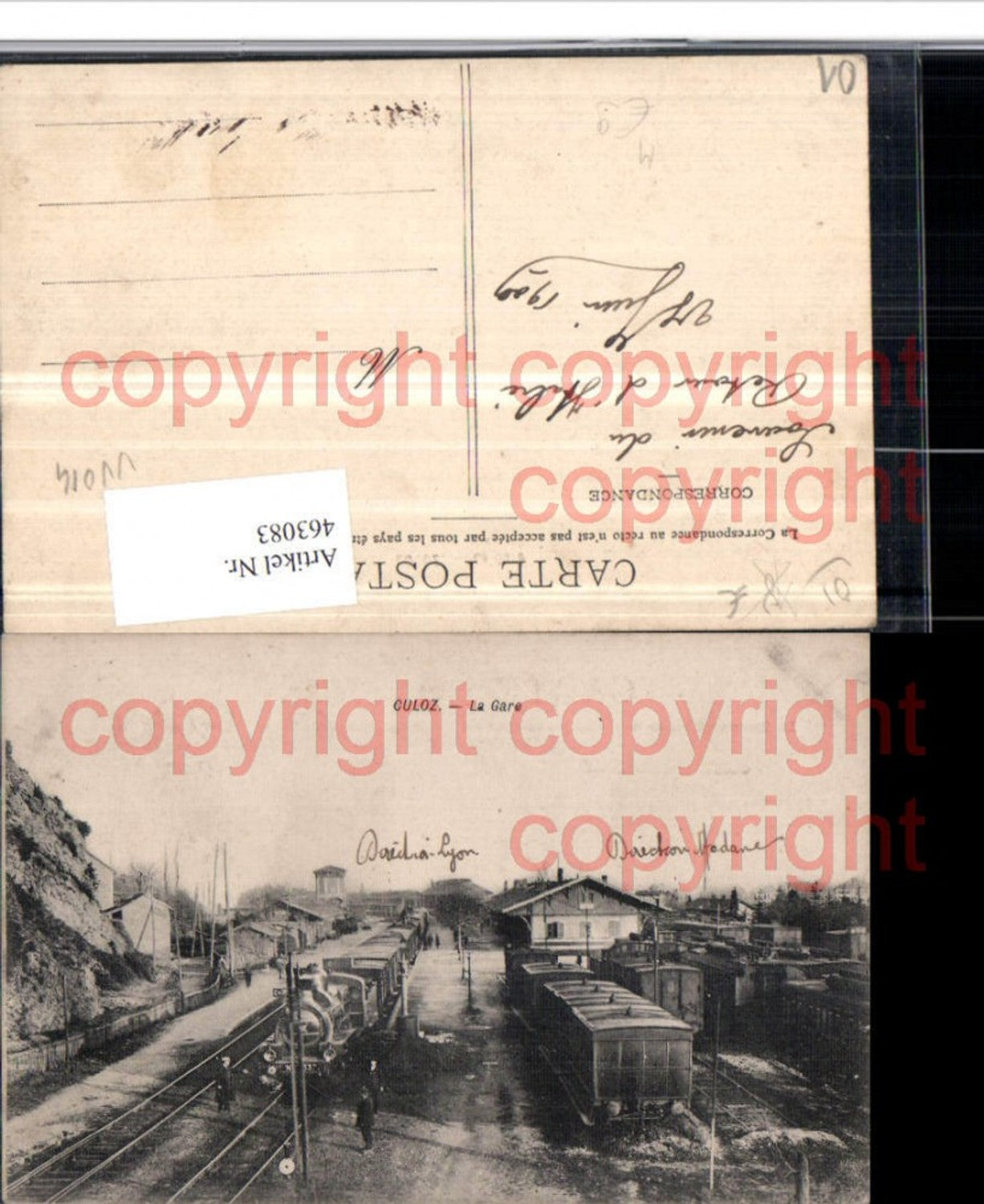 463083,Rhone-Alpes Ain Culoz La Gare Bahnhof Eisenbahn Zug