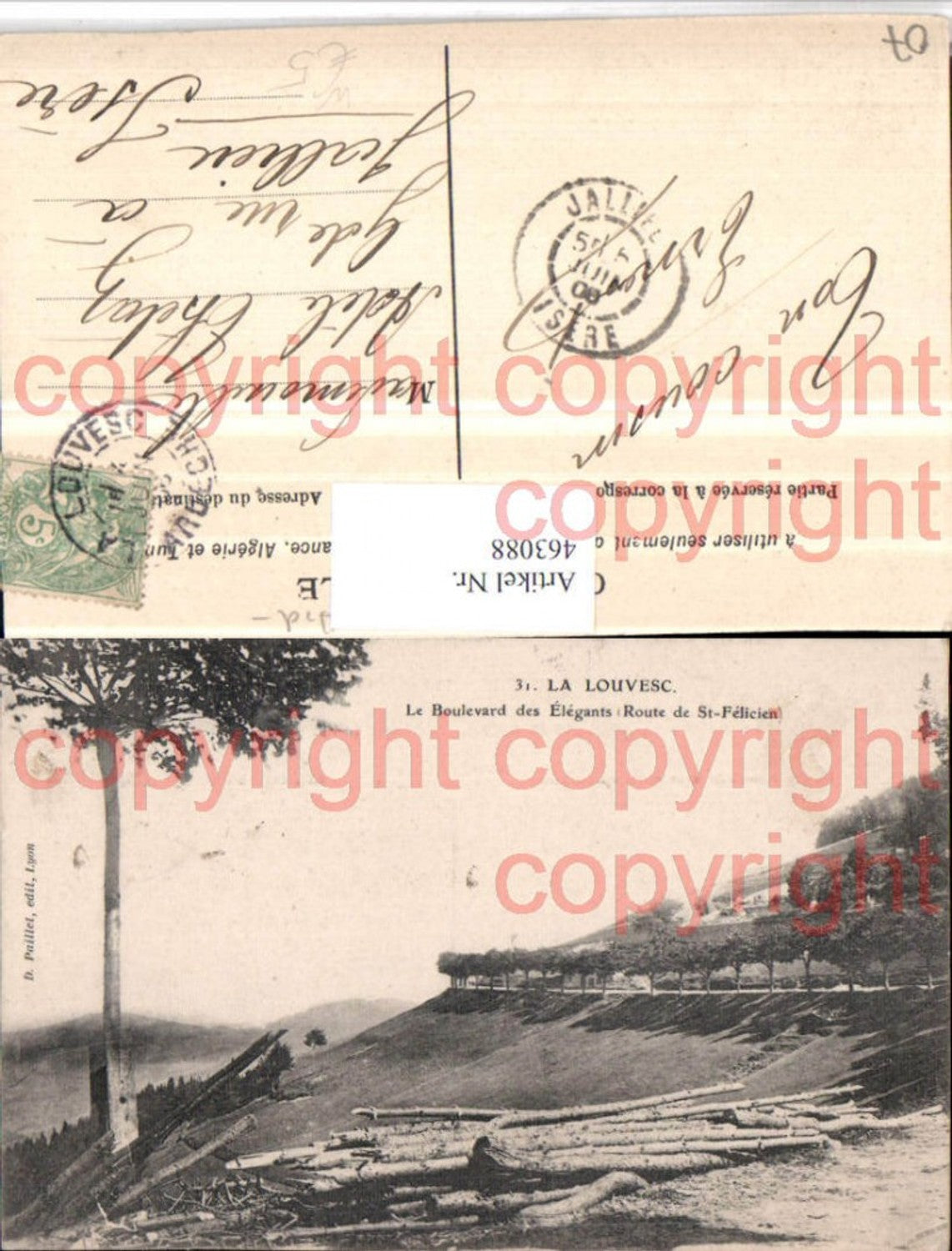 463088,Rhone-Alpes Ardeche Louvesc Boulevard des Elegants Route St-Felicien