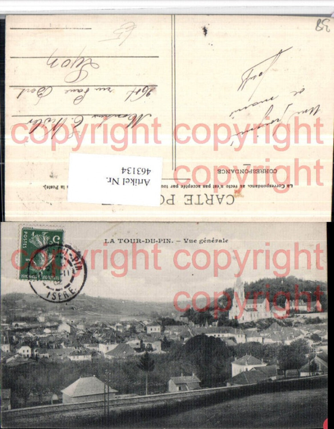 463134,Rhone-Alpes Isere Tour-du-Pin Vue generale Totale