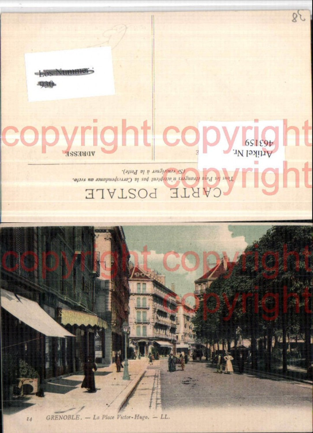 463159,Rhone-Alpes Isere Grenoble Place Victor-Hugo Straßenansicht