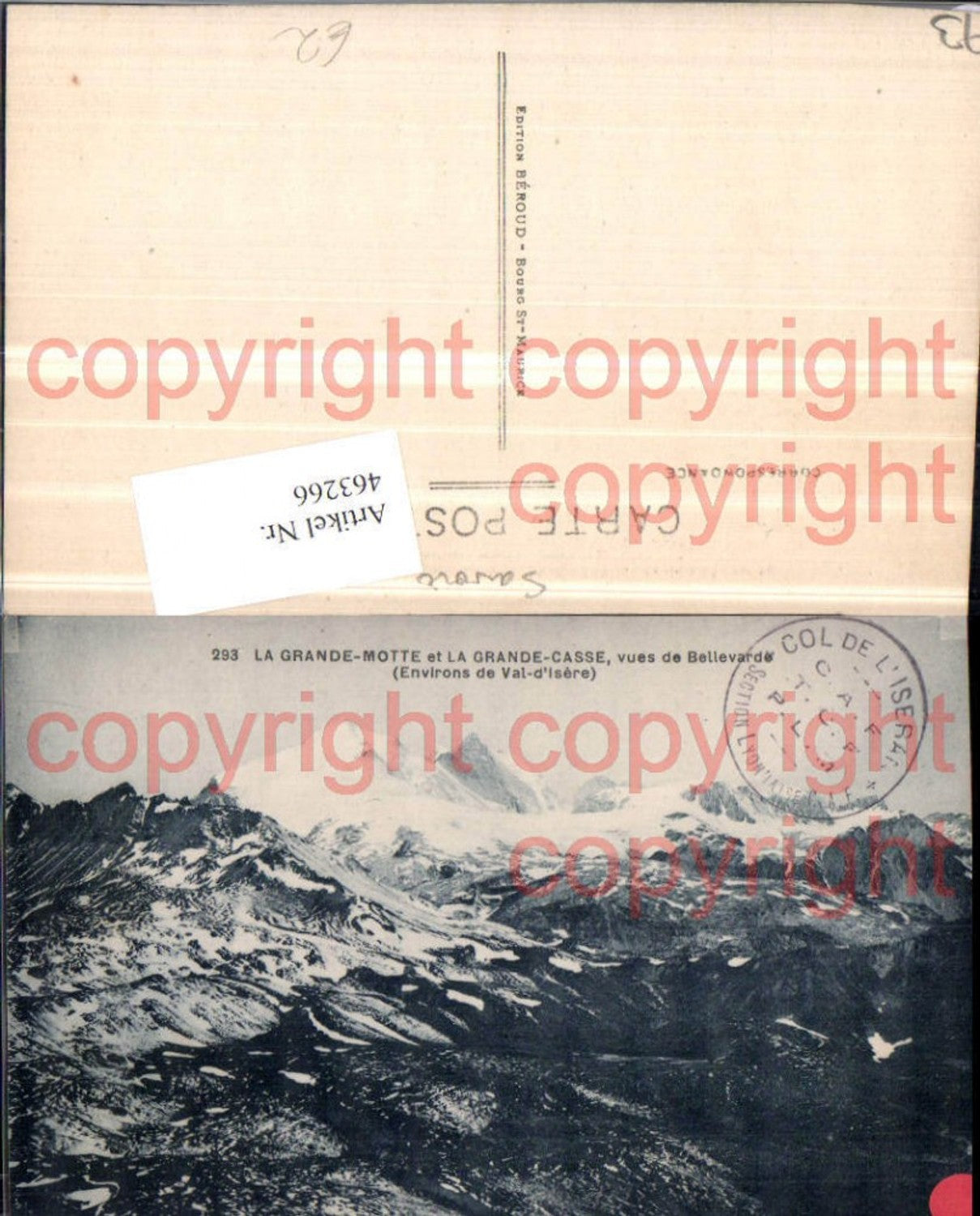 463266,Rhone-Alpes Savoie Val-d'Isere Grande-Motte et La Grande-Casse Bergkulisse