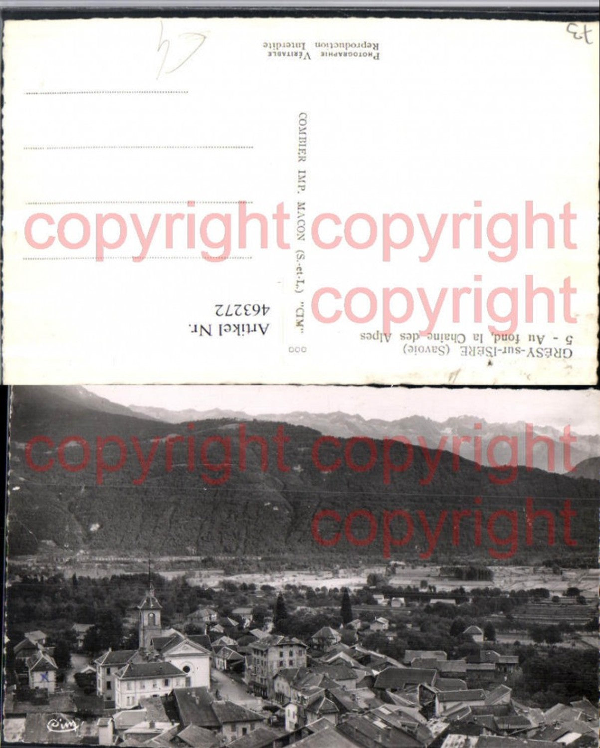 463272,Rhone-Alpes Savoie Gresy-sur-Isere Totale Bergkulisse