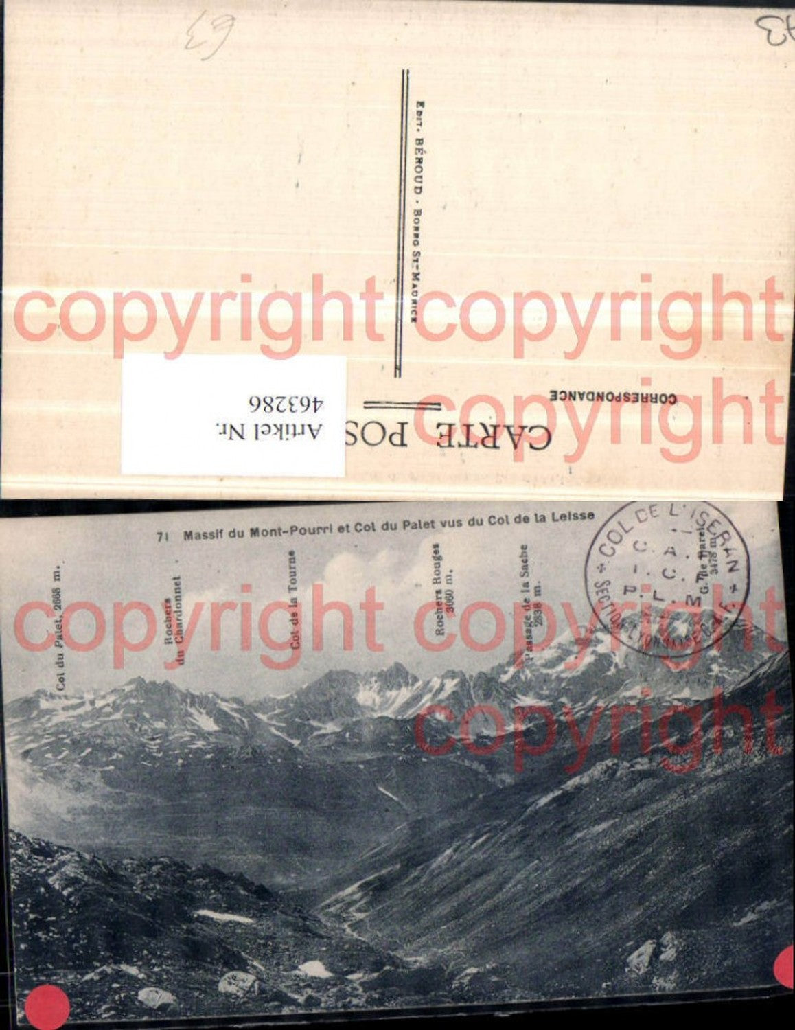 463286,Rhone-Alpes Savoie Mont-Pourri et Col Palet Bergkulisse