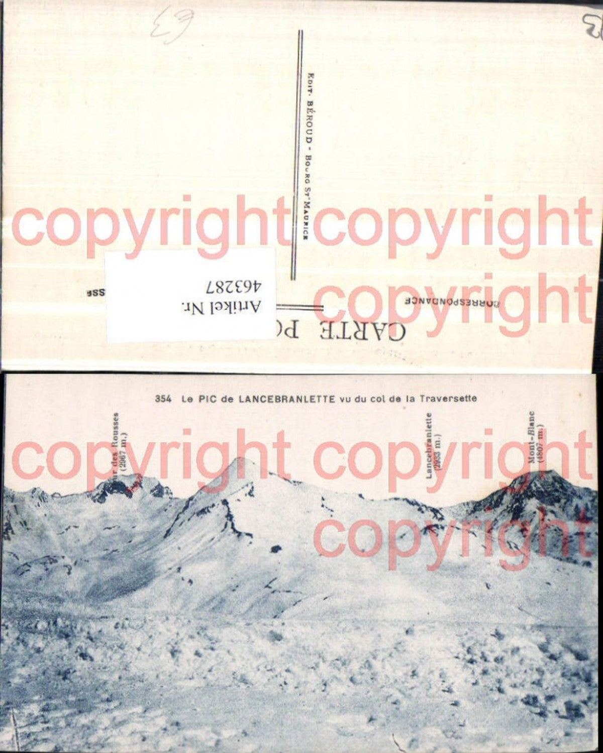 463287,Rhone-Alpes Savoie Pic de Lancebranlette Bergkulisse