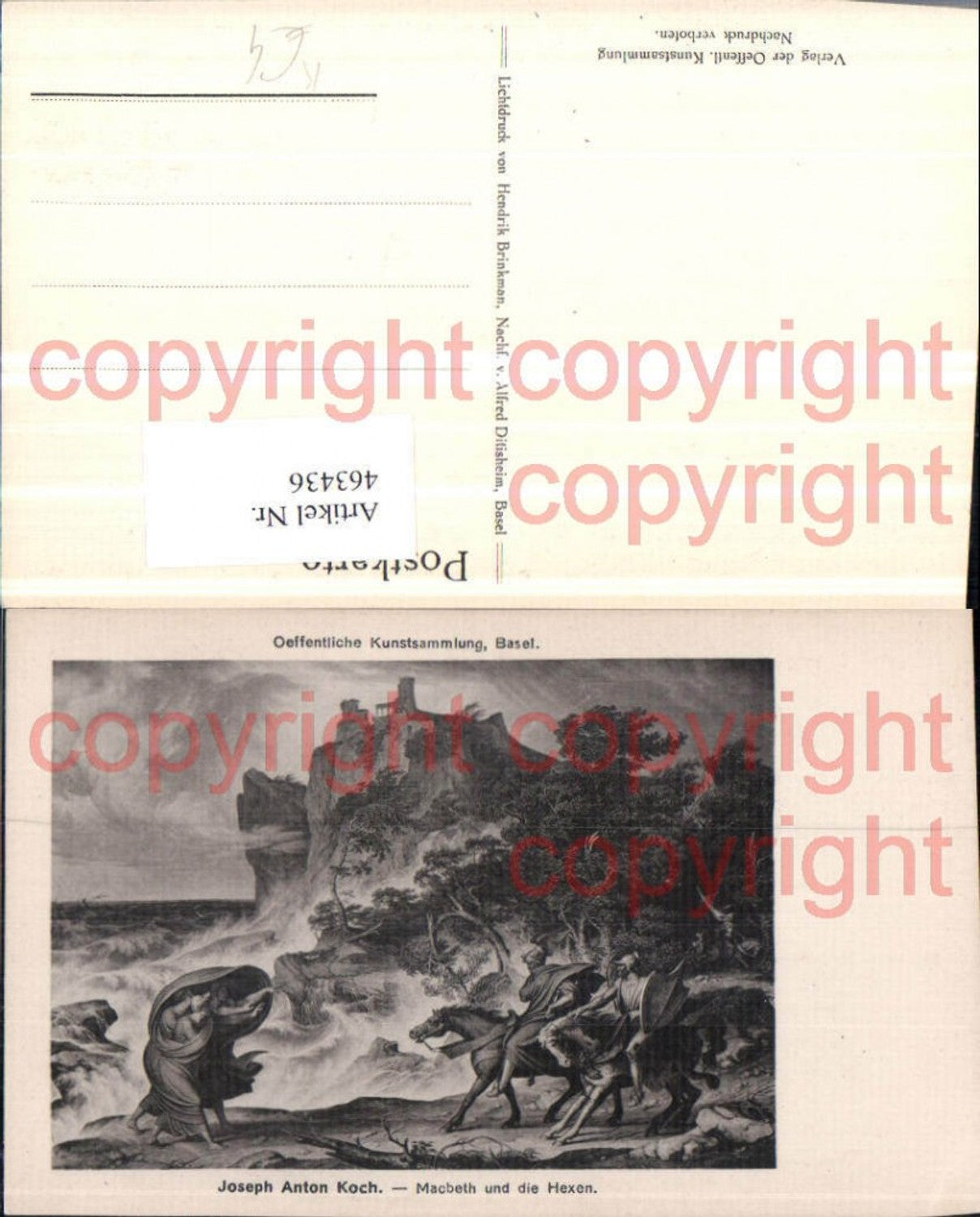 463436,Künstler AK Joseph Anton Koch Macbeth und die hexen Küste