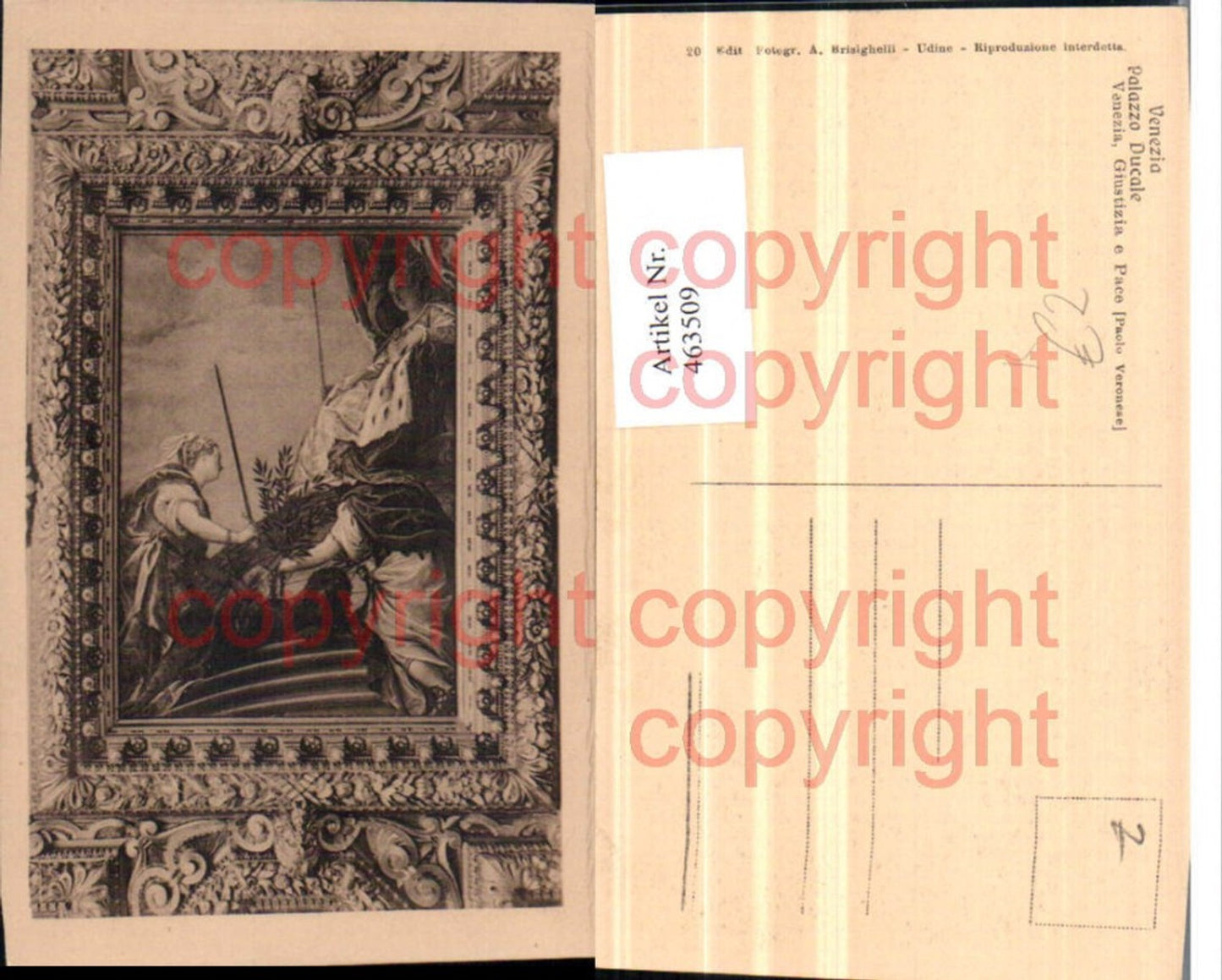 463509,Künstler AK Paolo Veronese Venezia Giustizia e Pace