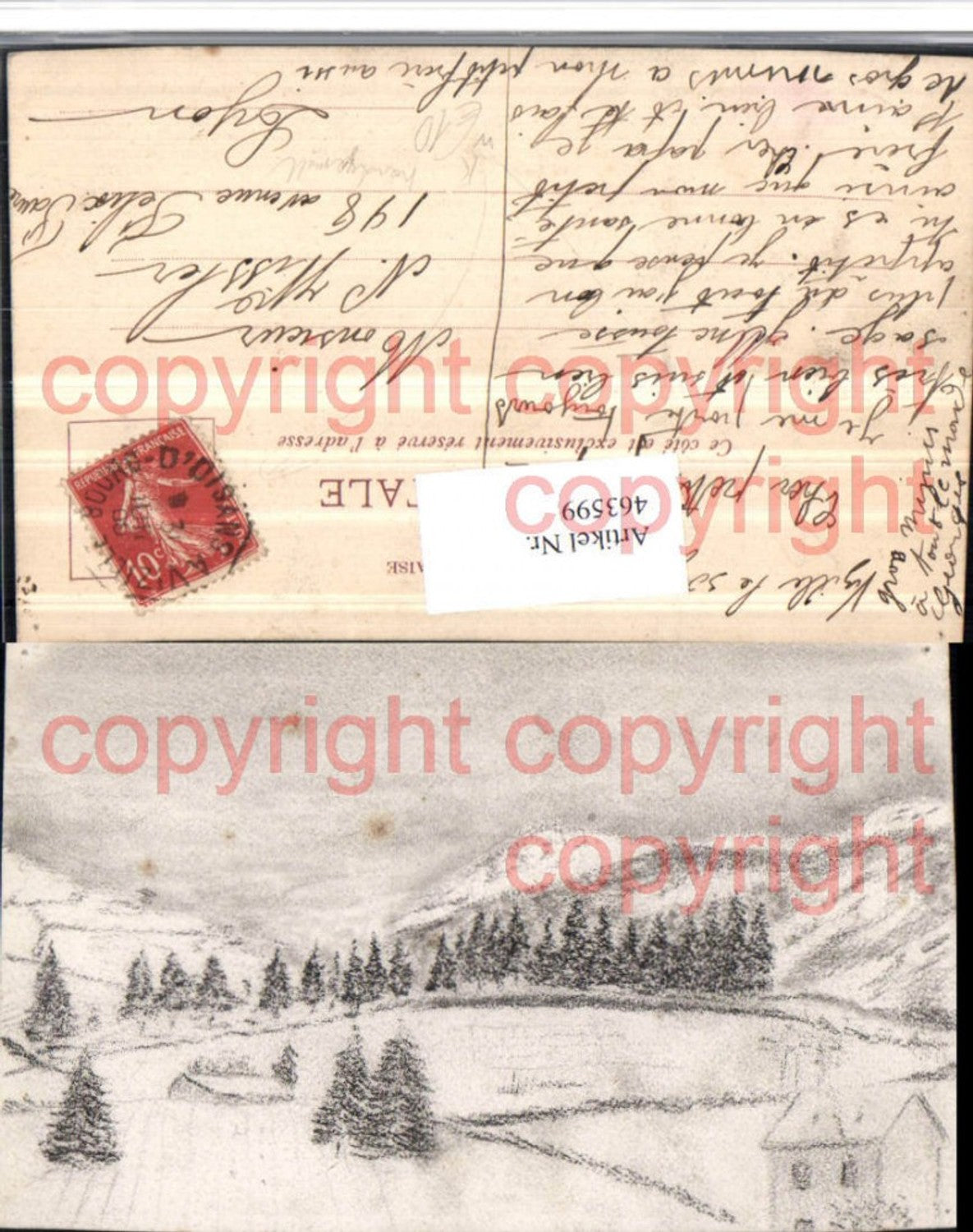 463599,Künstler AK Handgemalt Le Bourg-d’Oisans Vizille Landschaft