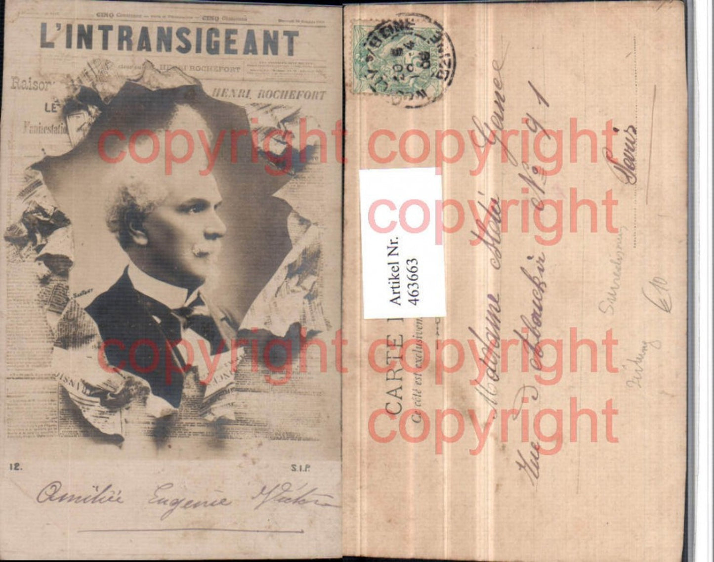 463663,Fotomontage Surrealismus Zeitung Intransigeant Mann Portrait