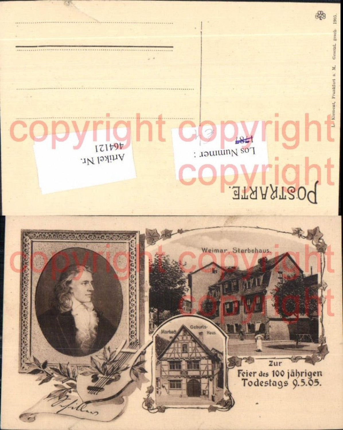 464121,Schiller Portrait Weimar Sterbehaus Marbach Geburtshaus