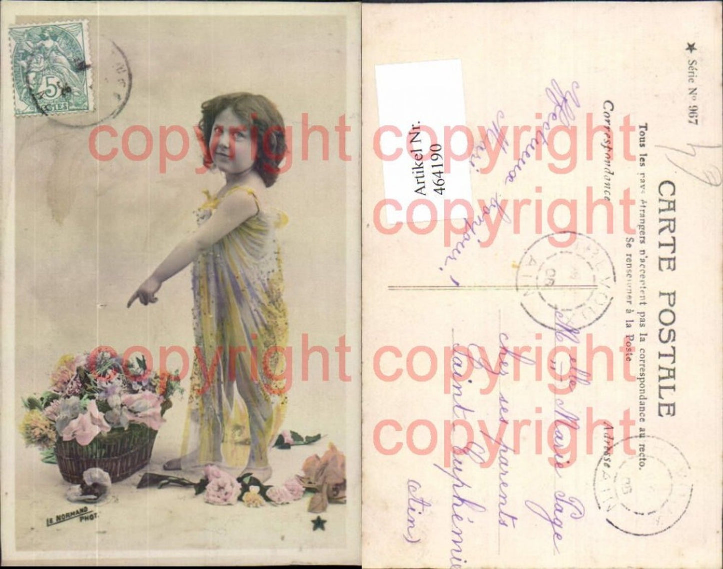 464190,Kind Edwardian Child Mädchen Kleid Korb m. Blumen
