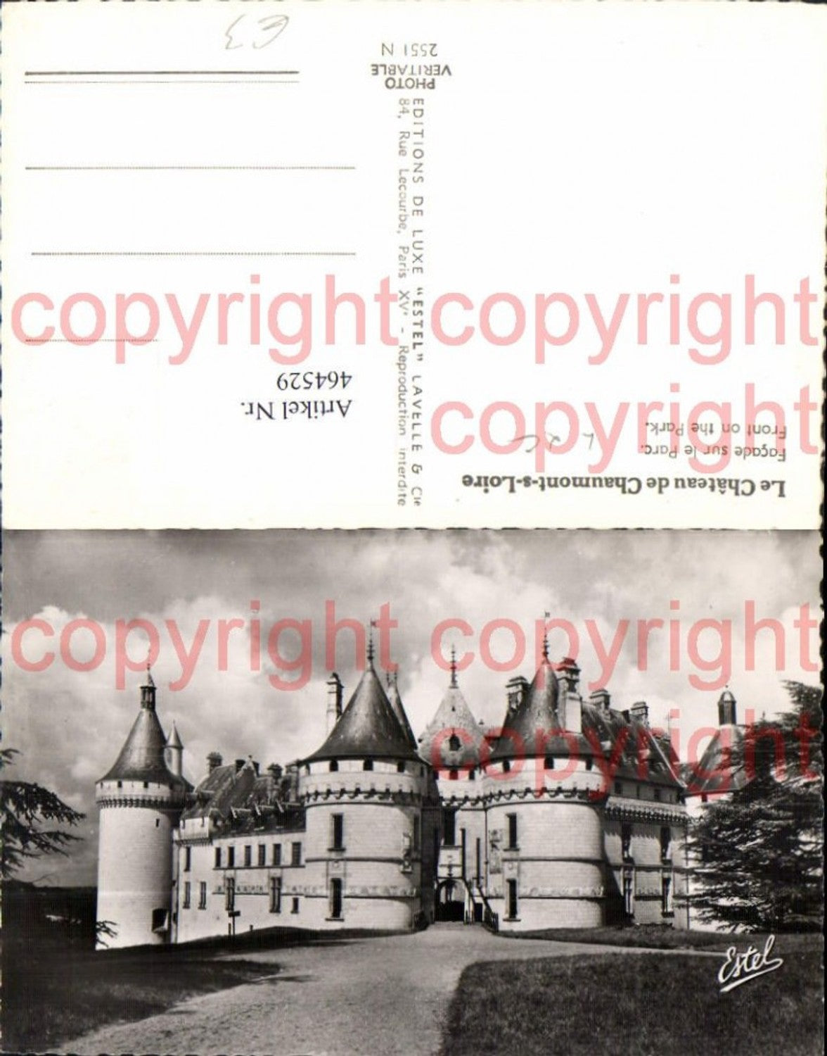 464529,Schloss Le Chateau de Chaumont-s-Loire Facade sur le Parc