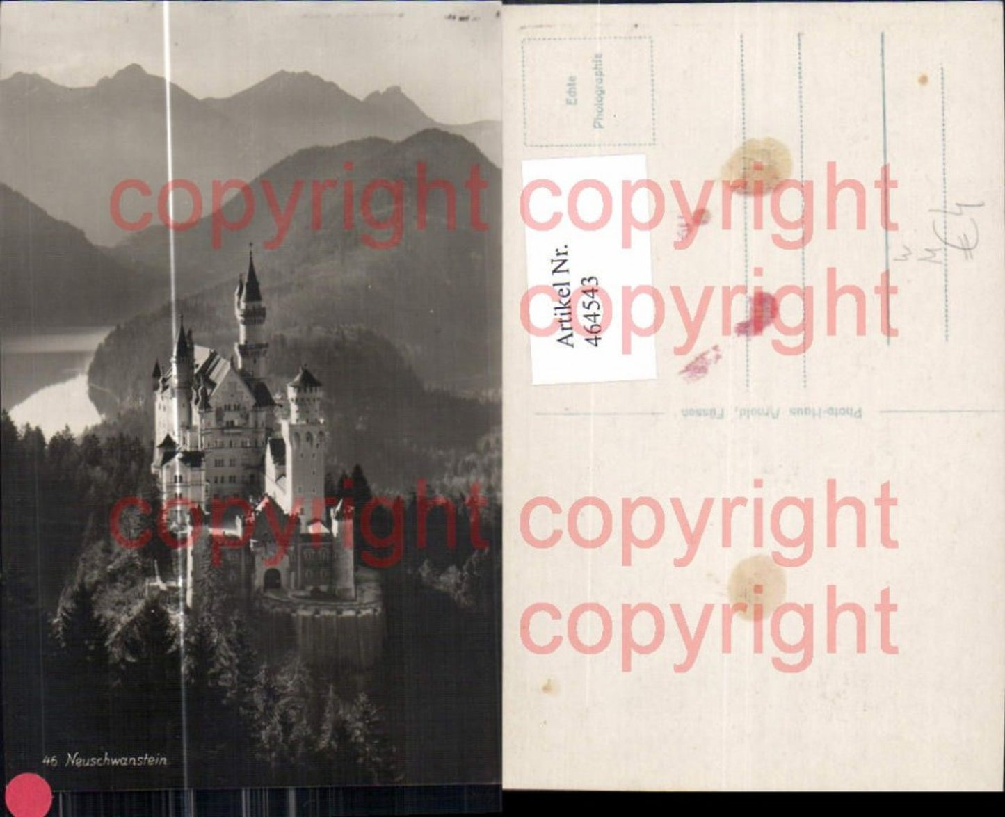 464543,Foto Ak Neuschwanstein Schwangau Schloss