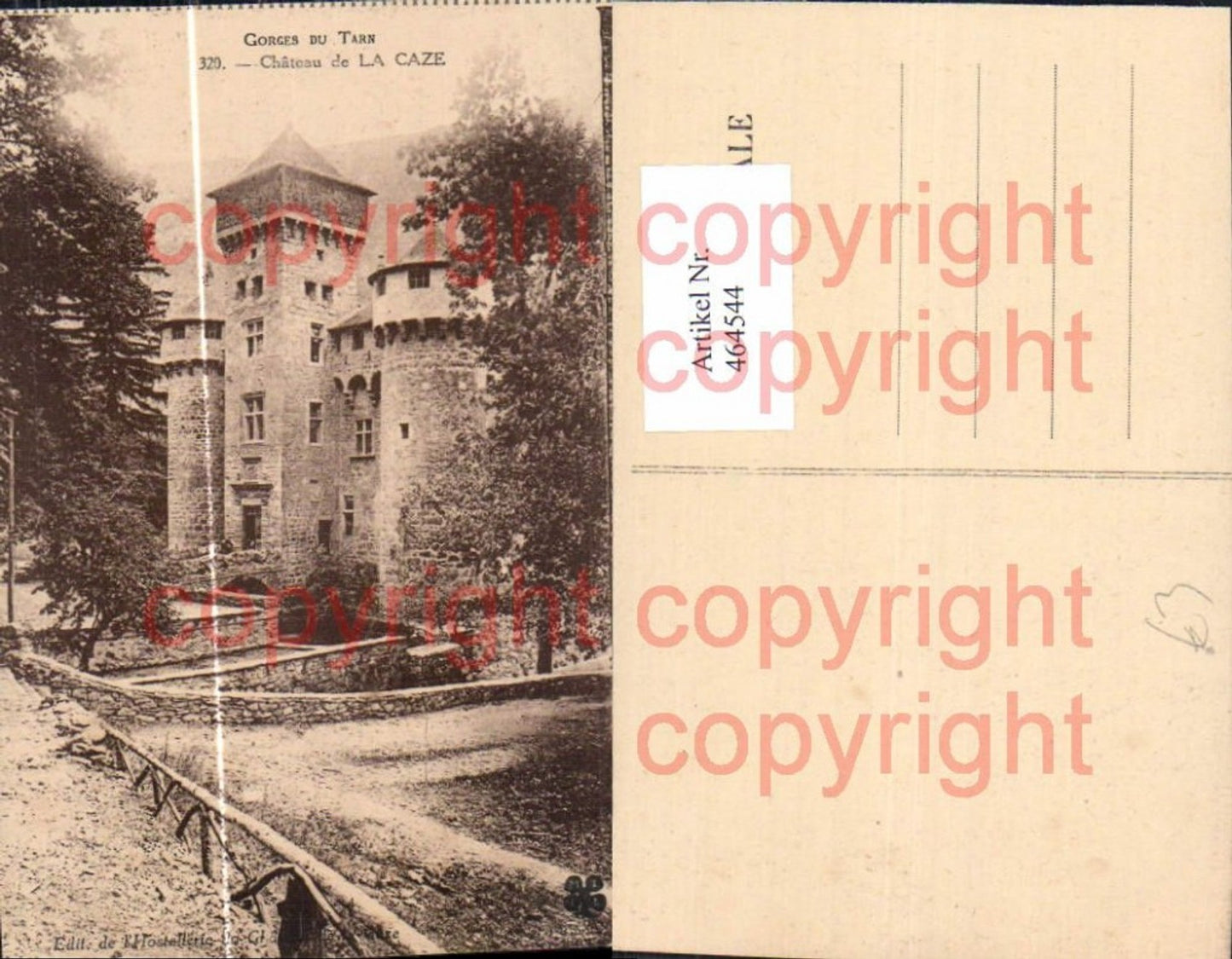 464544,Schloss Chateau de La Caze Gorges du Tarn