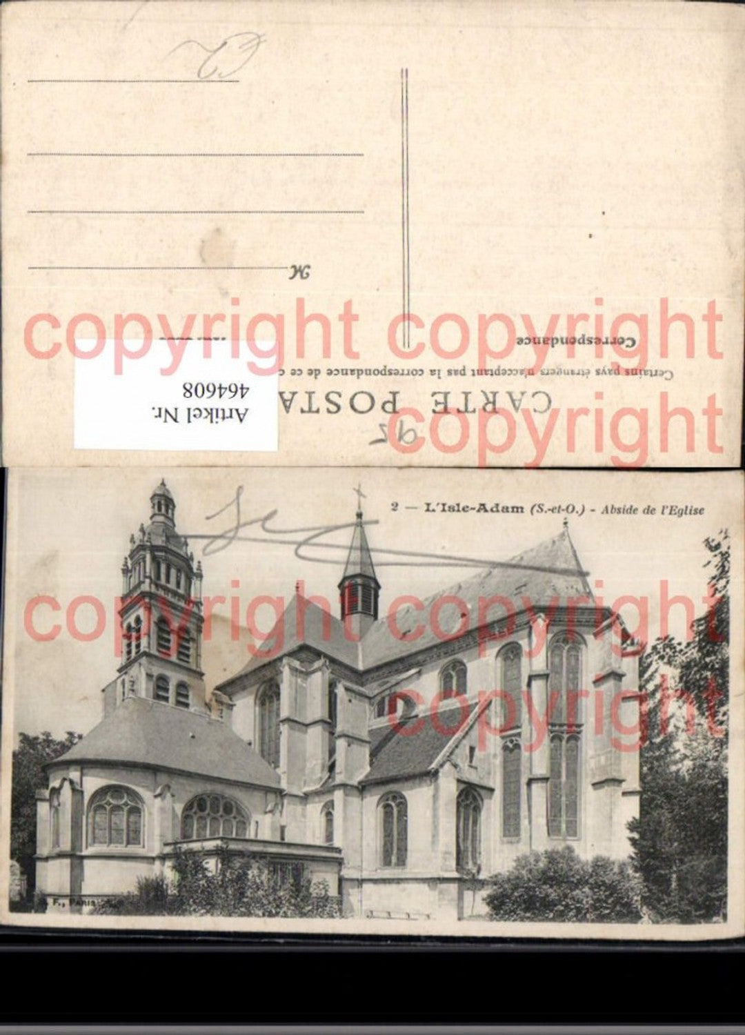 464608,Kirche L Isle-Adam Abside de l Eglise