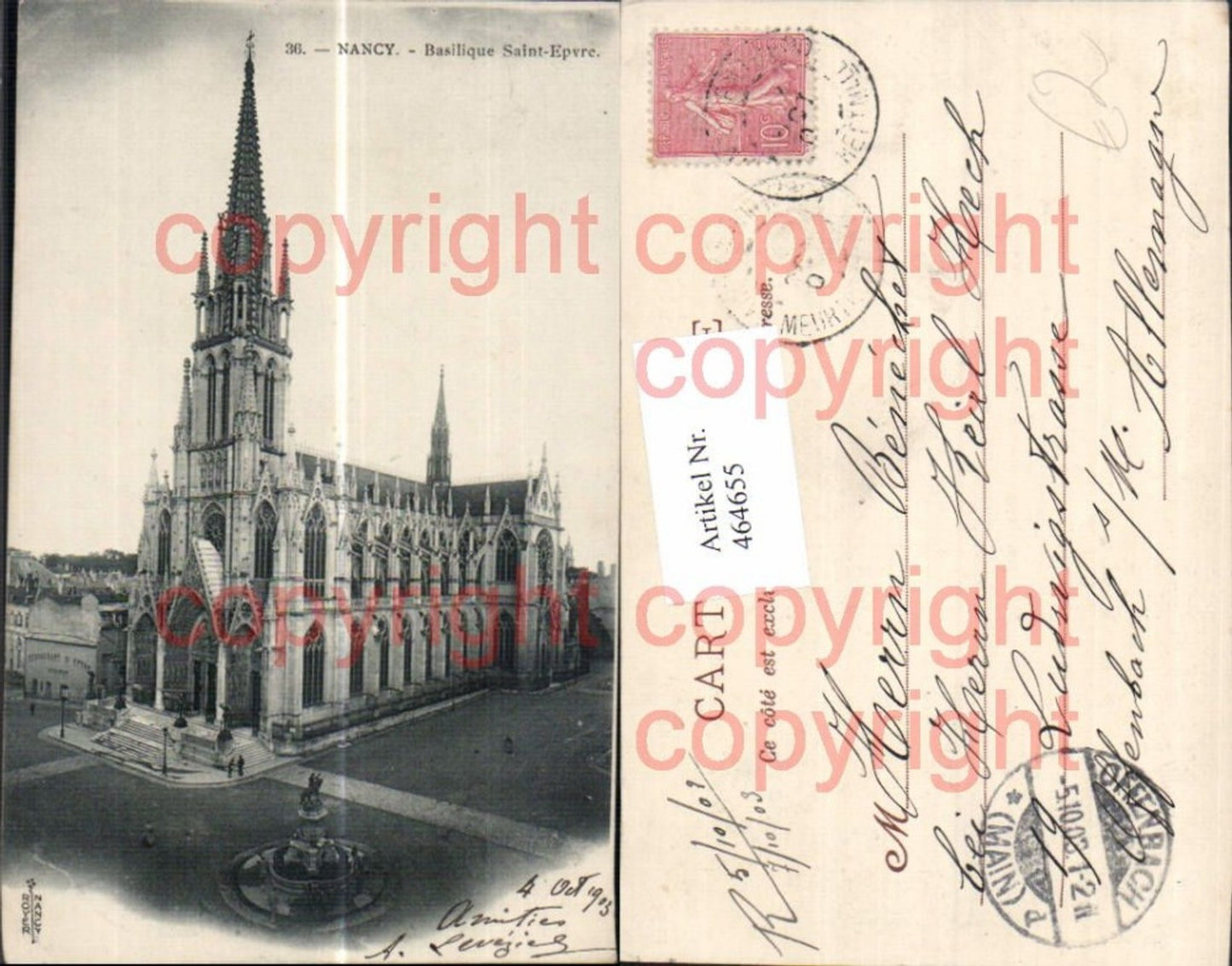 464655,Kirche Nancy Basilique Saint Epvre