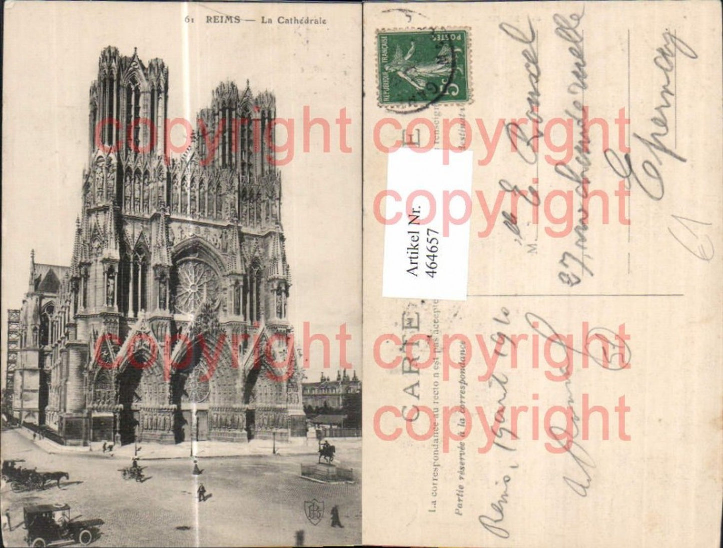 464657,Kirche Reims La Cathedrale Kathedrale