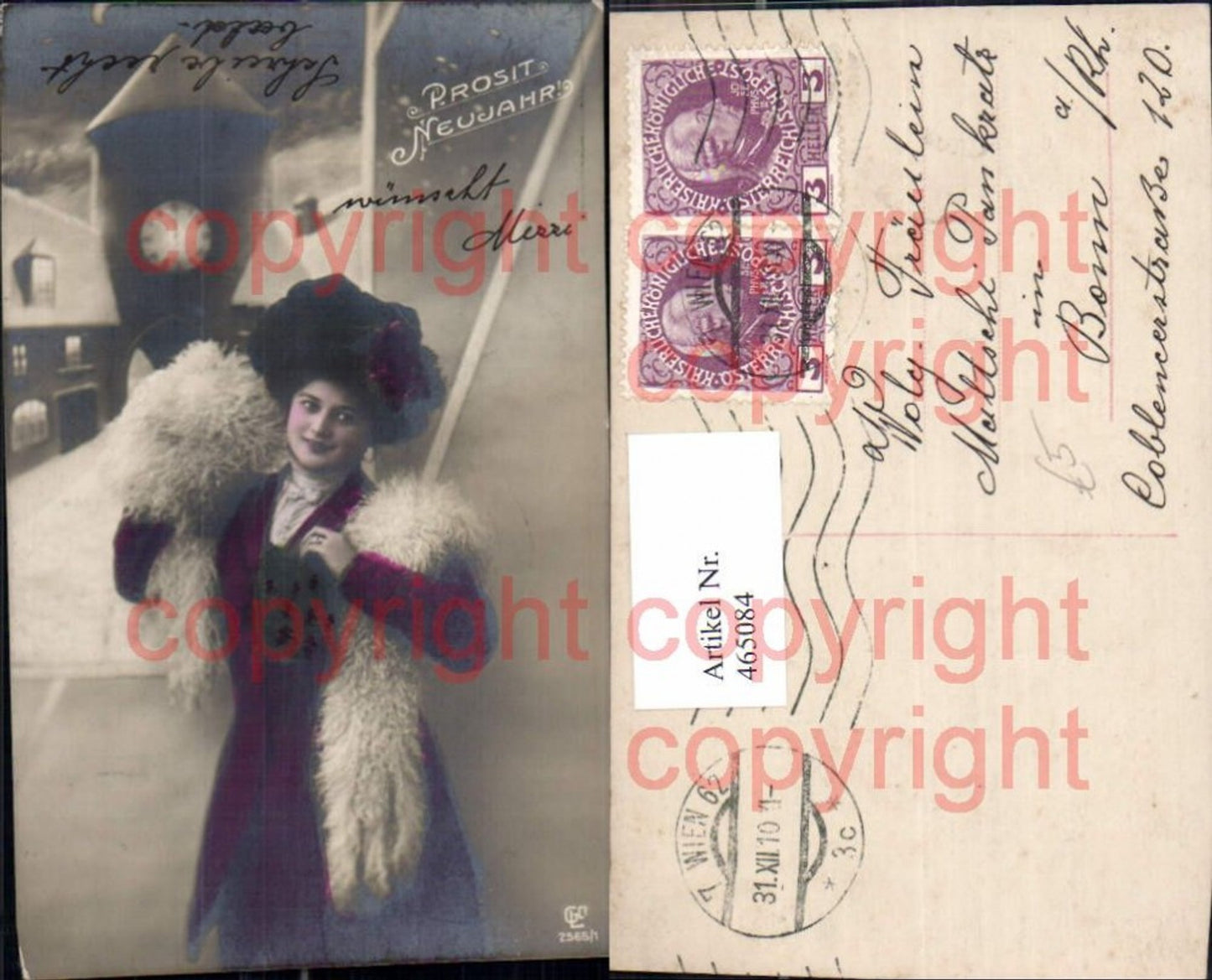 465084,Frau Edwardian Girl Federstola Stola Hut Fashion Hat Beauty photo Postcard