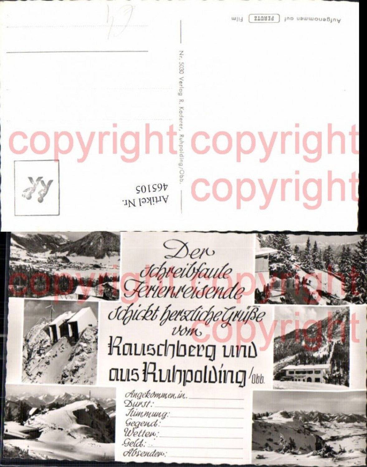 Alte Ansichtskarte – Old Postcard