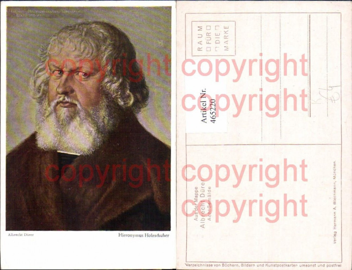 465220,Künstler Ak Albrecht Dürer Hieronymus Holzschuher Kunst Wissenschaft