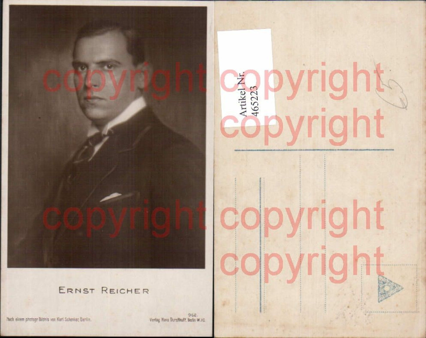 465223,Ernst Reicher Kunst Wissenschaft