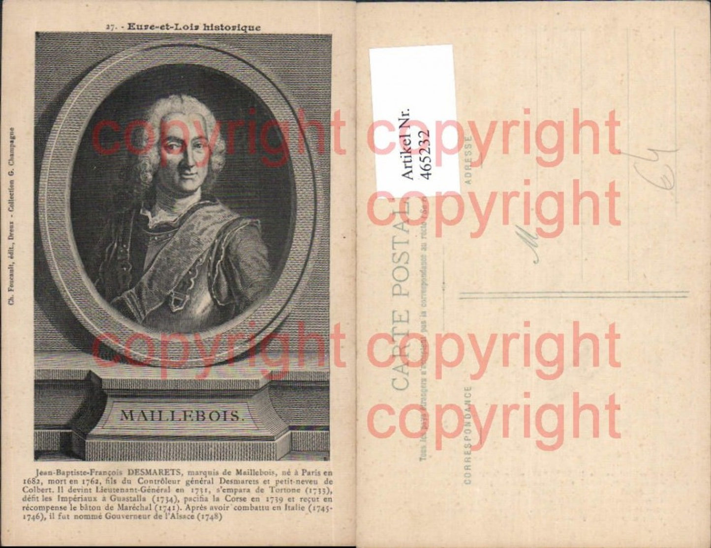 465232,Jean-Baptiste-Francois Desmarets Maillebois Kunst Wissenschaft