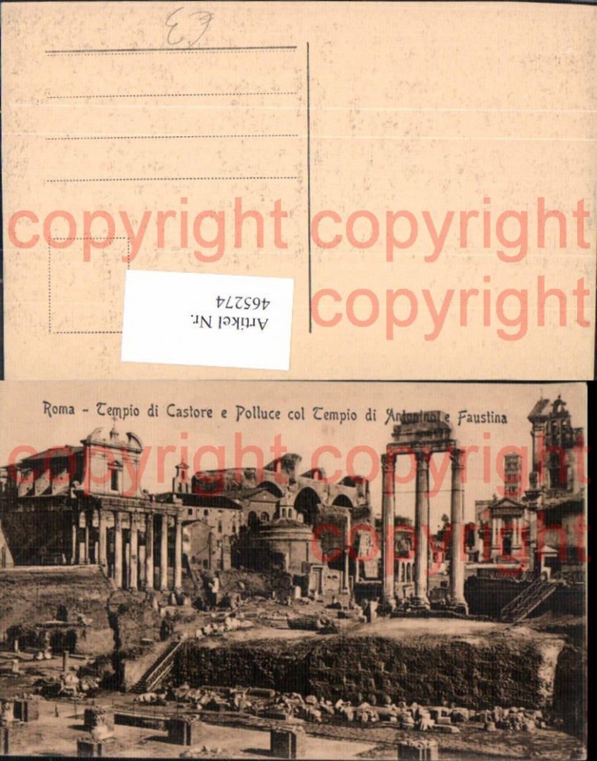 465274,Roma Rom Tempio di Castore e Polluce Ruine Archäologie Ausgrabung