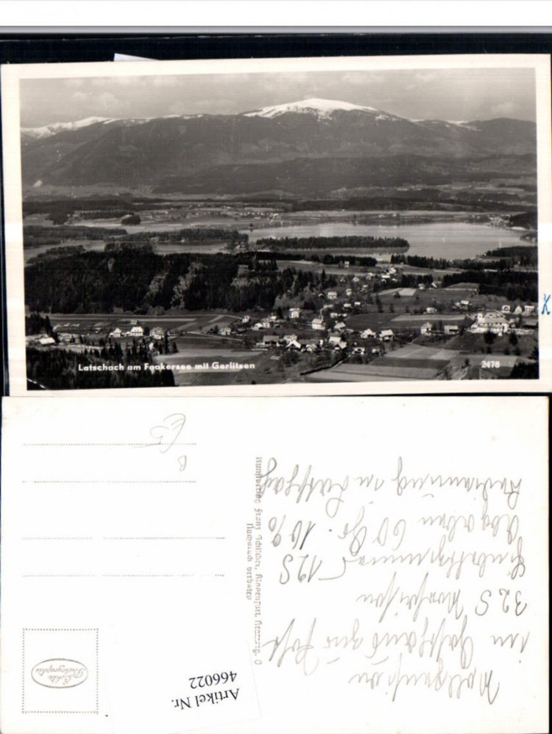 466022,Latschach am Faakersee Totale m. Gerlitzen Bergkulisse