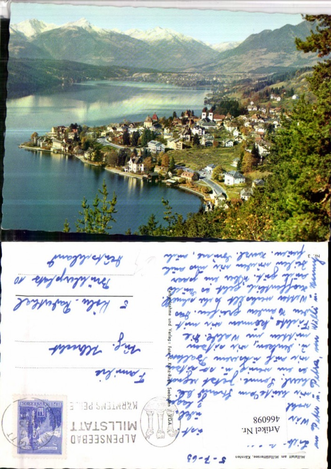 466098,Millstatt am Millstättersee Totale Bergkulisse