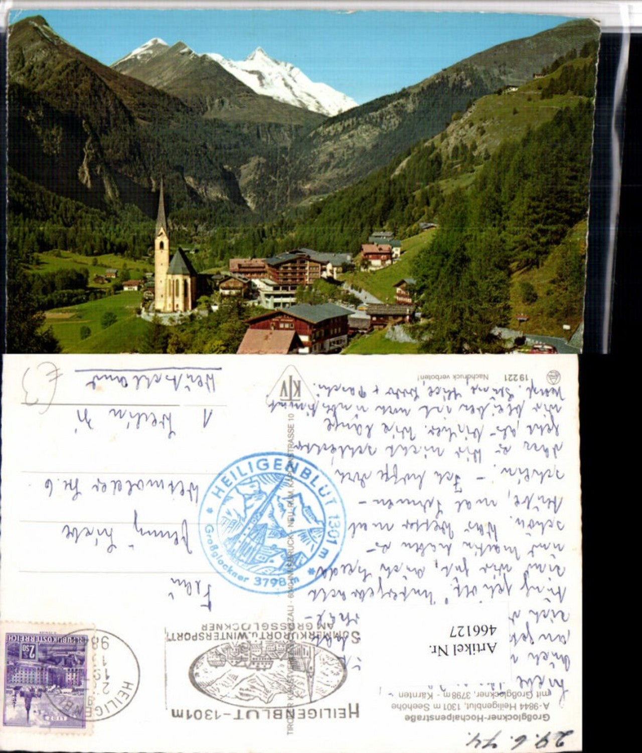 466127,Heiligenblut Totale m. Großglockner Bergkulisse
