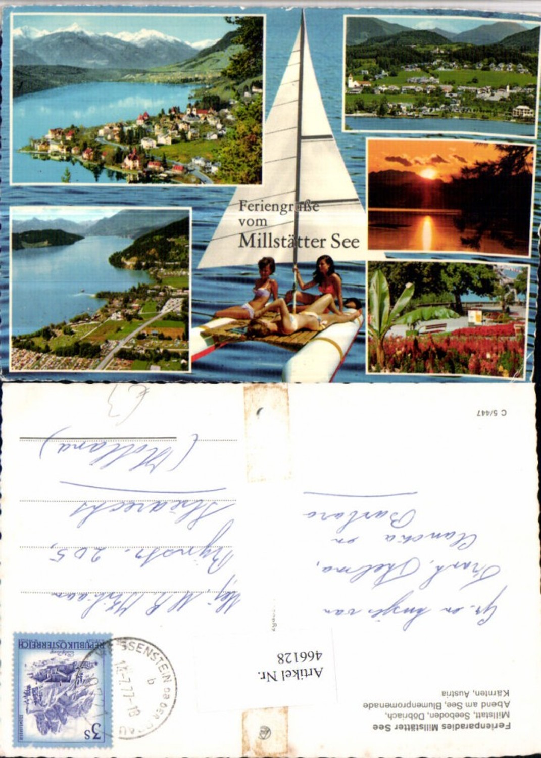 466128,Millstatt Seeboden Döbriach Totale Bademode Mehrbildkarte