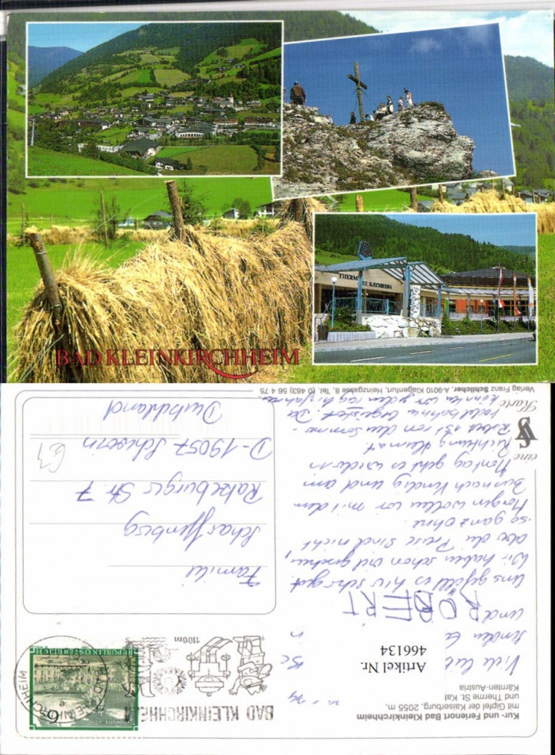 466134,Bad Kleinkirchheim Totale Therme Gipfelkreuz Mehrbildkarte