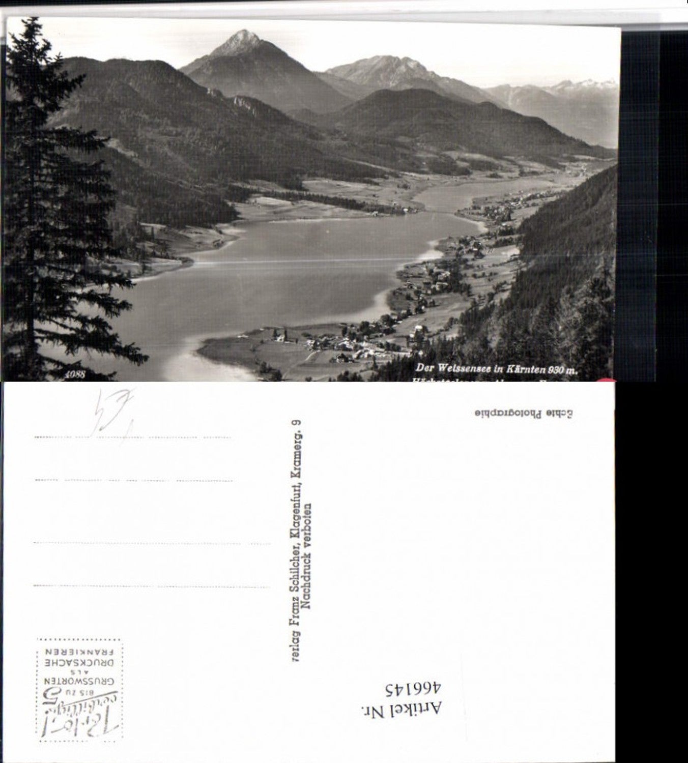 466145,Weißensee Totale See Bergkulisse pub Franz Schilcher 4088
