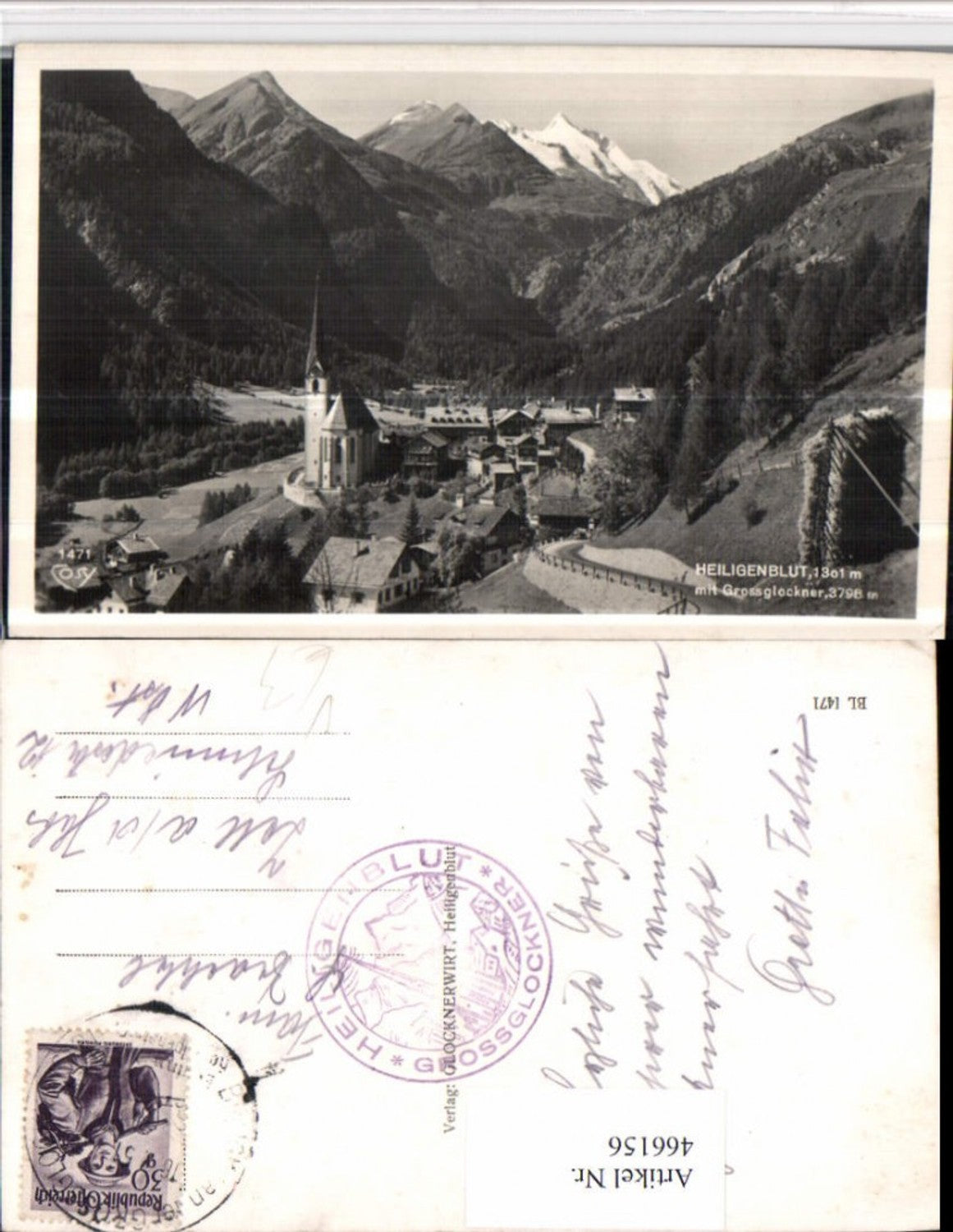 466156,Heiligenblut Totale m. Großglockner Bergkulisse pub Cosy 1471