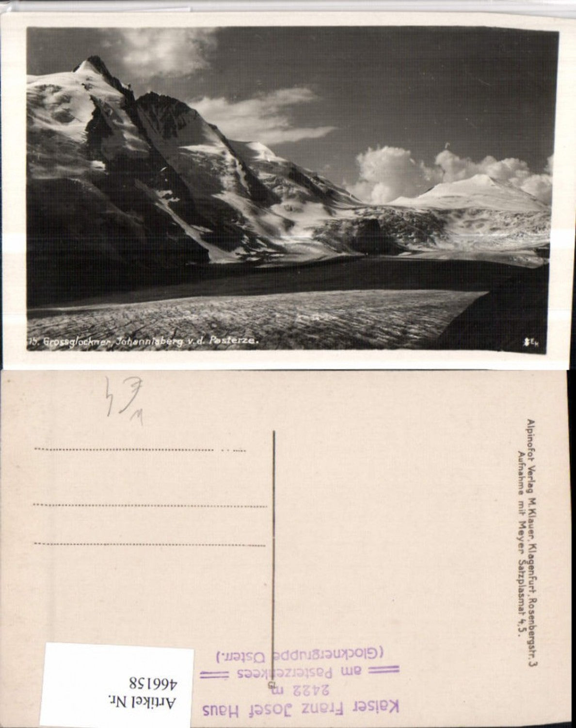 466158,Großglockner Johannisberg b. Heiligenblut Pasterze Bergkulisse