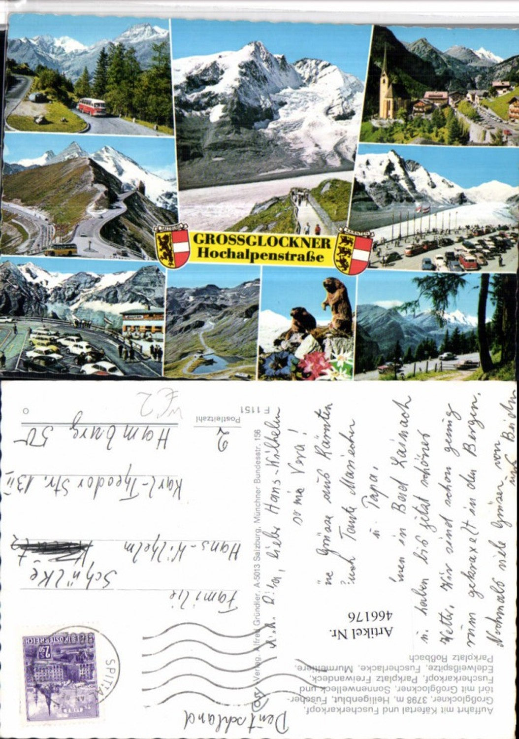 466176,Großglockner Hochalpenstraße b. Heiligenblut Mehrbildkarte